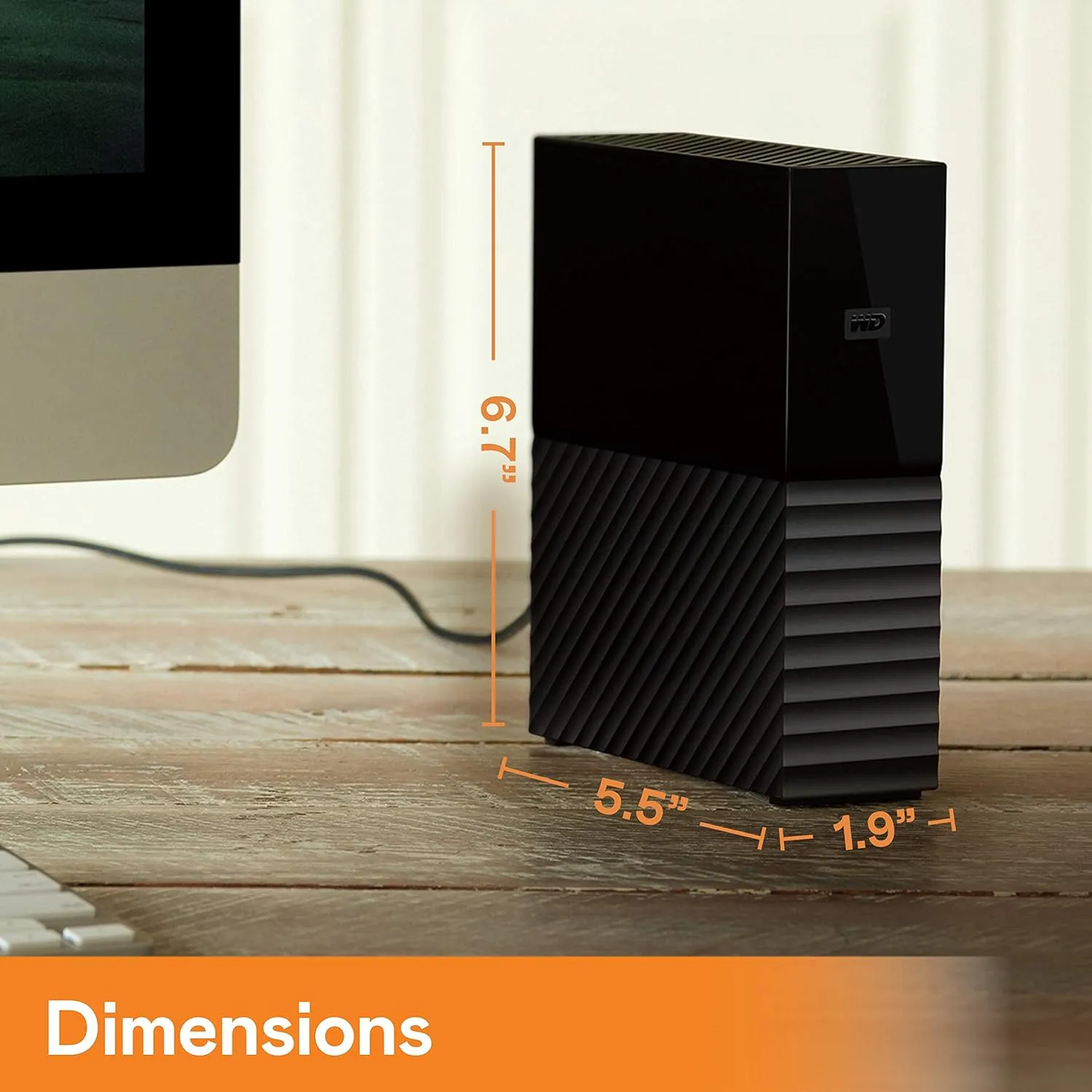 WD My Book 12TB 3.5 Inch External Hard Disk view 4
